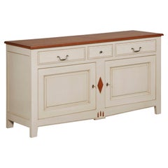 French 2 Doors Sideboard in Cherry with Charm, 100% Made in France