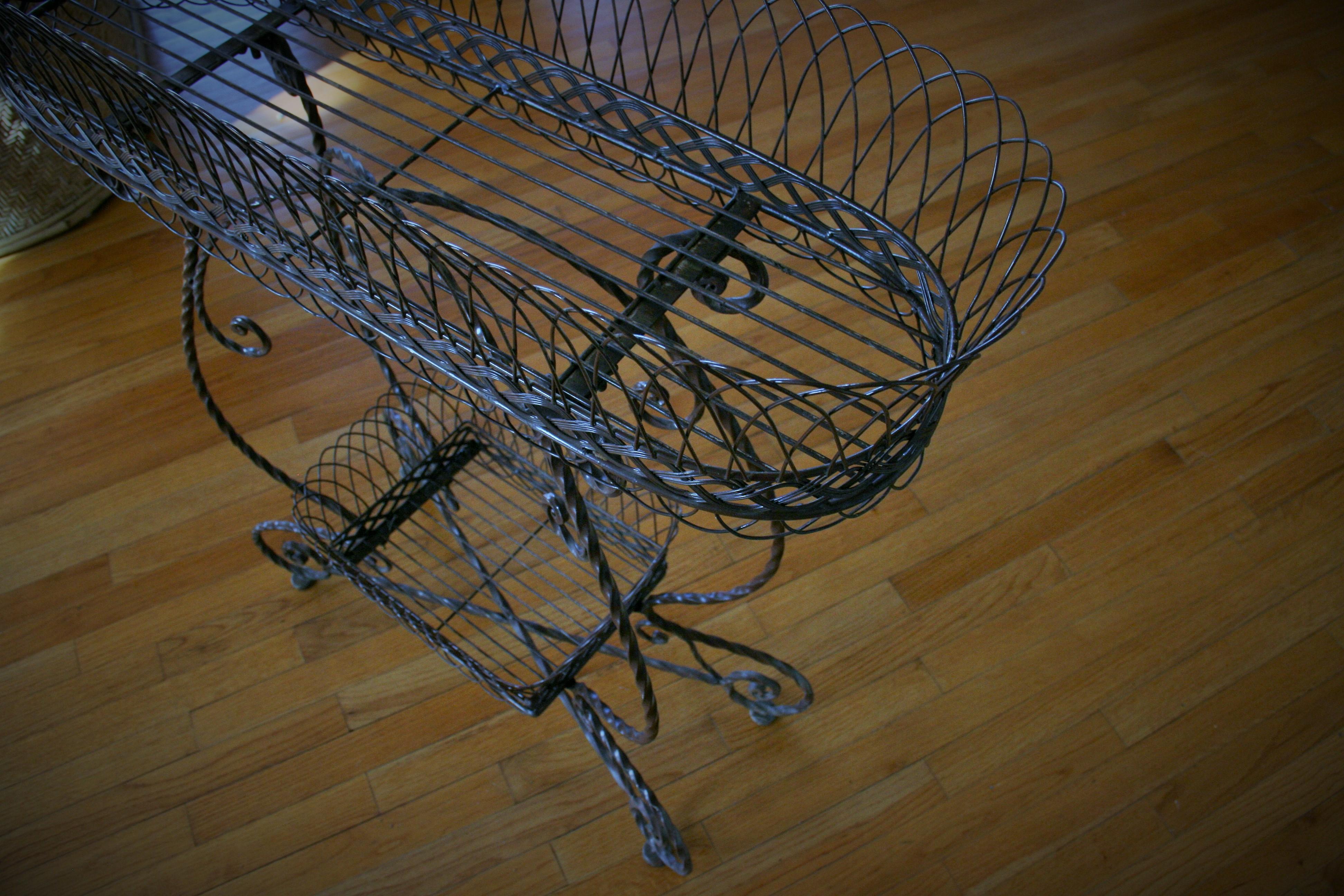 french wire plant stand
