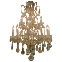 Lustre français en cristal 20 lumières
