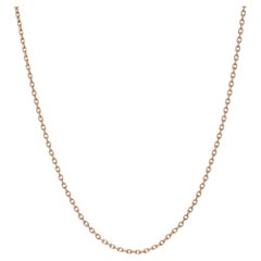 Französisch 20. Jahrhundert 18 Karat Rose Gold Filed Convict Mesh Kette