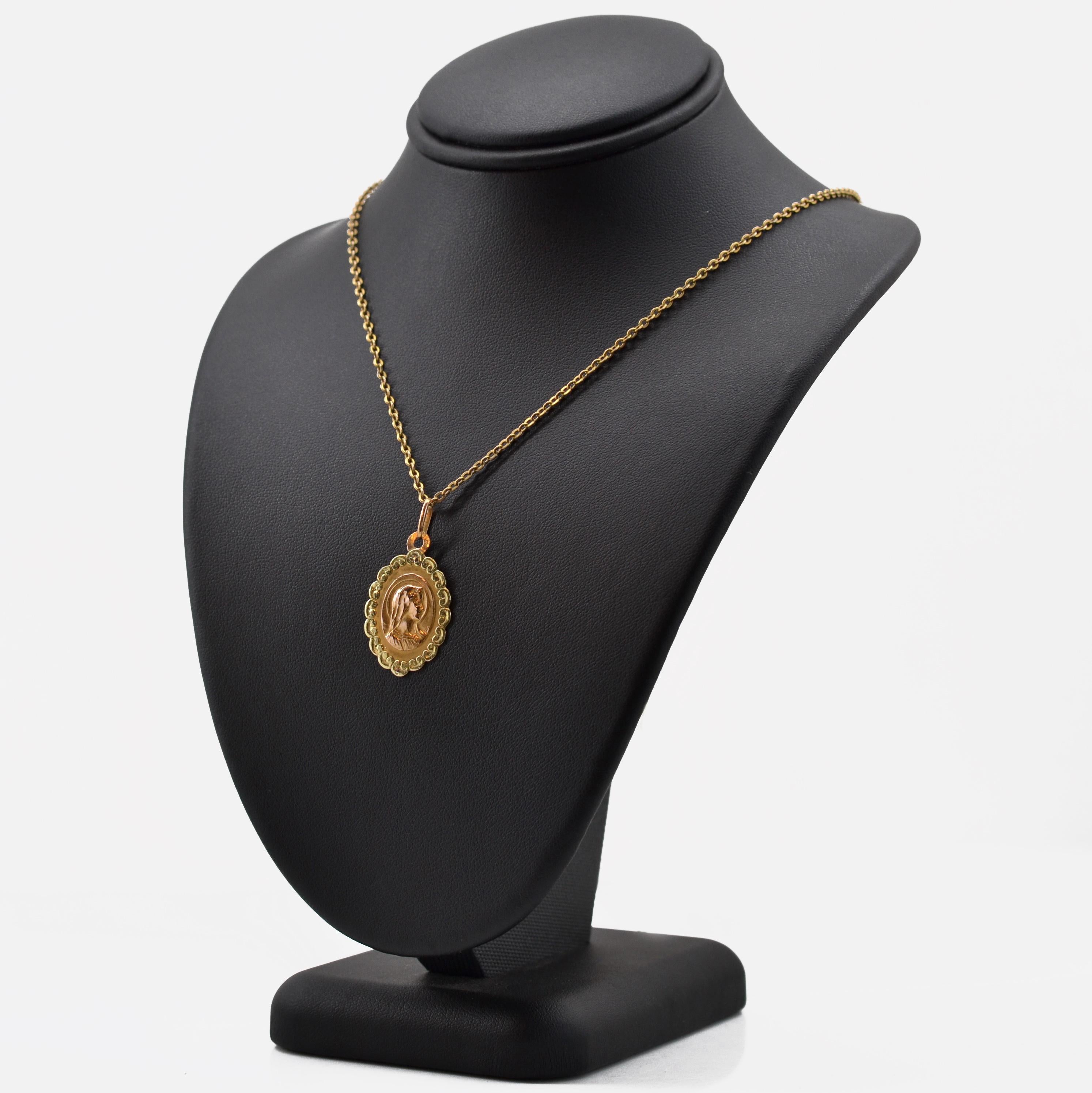 rose gold miraculous medal