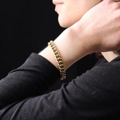 Bracciale francese del XX secolo in oro giallo a 18 carati