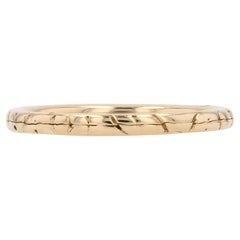 French 20th Century 18 Karat Yellow Gold Double Wedding Band Ring