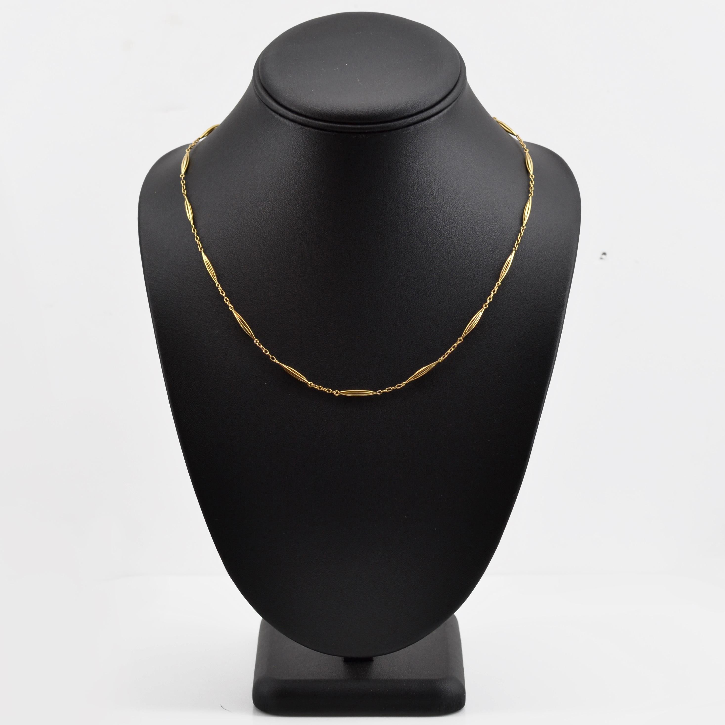 mesh chain necklace gold