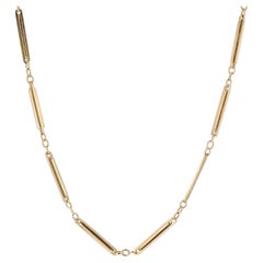 French 20th Century 18 Karat Yellow Gold Watch Chain