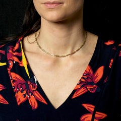 French 20th Century 18 Karat Yellow Gold Watch Chain Necklace