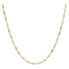 French 20th Century 18 Karat Yellow Gold Watch Chain Necklace