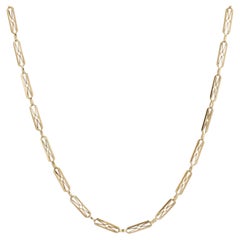 French 20th Century 18 Karat Yellow Gold Watch Chain Necklace
