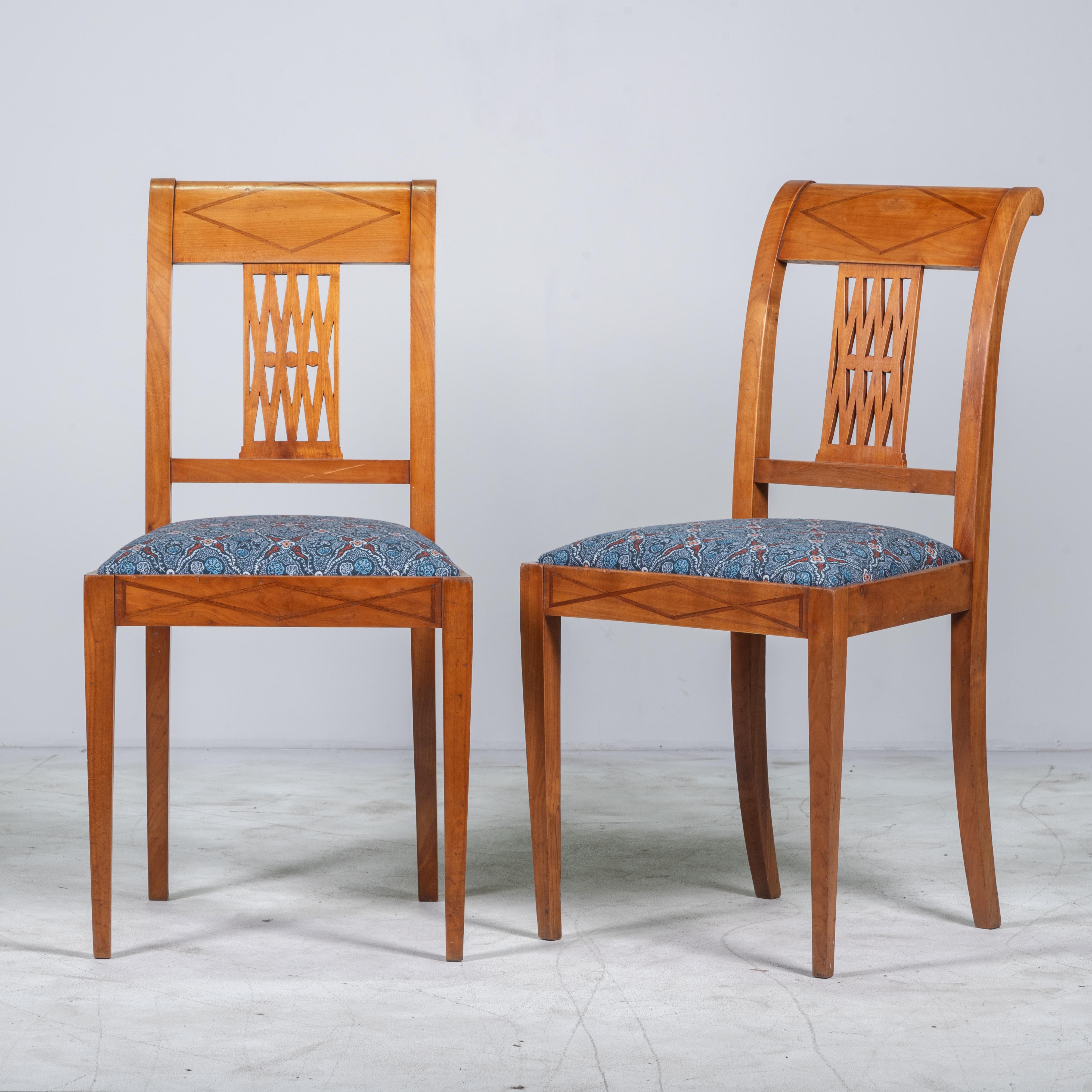 French 20th Century Art Deco Dining Chairs - Set of 6 In Good Condition For Sale In Austin, TX