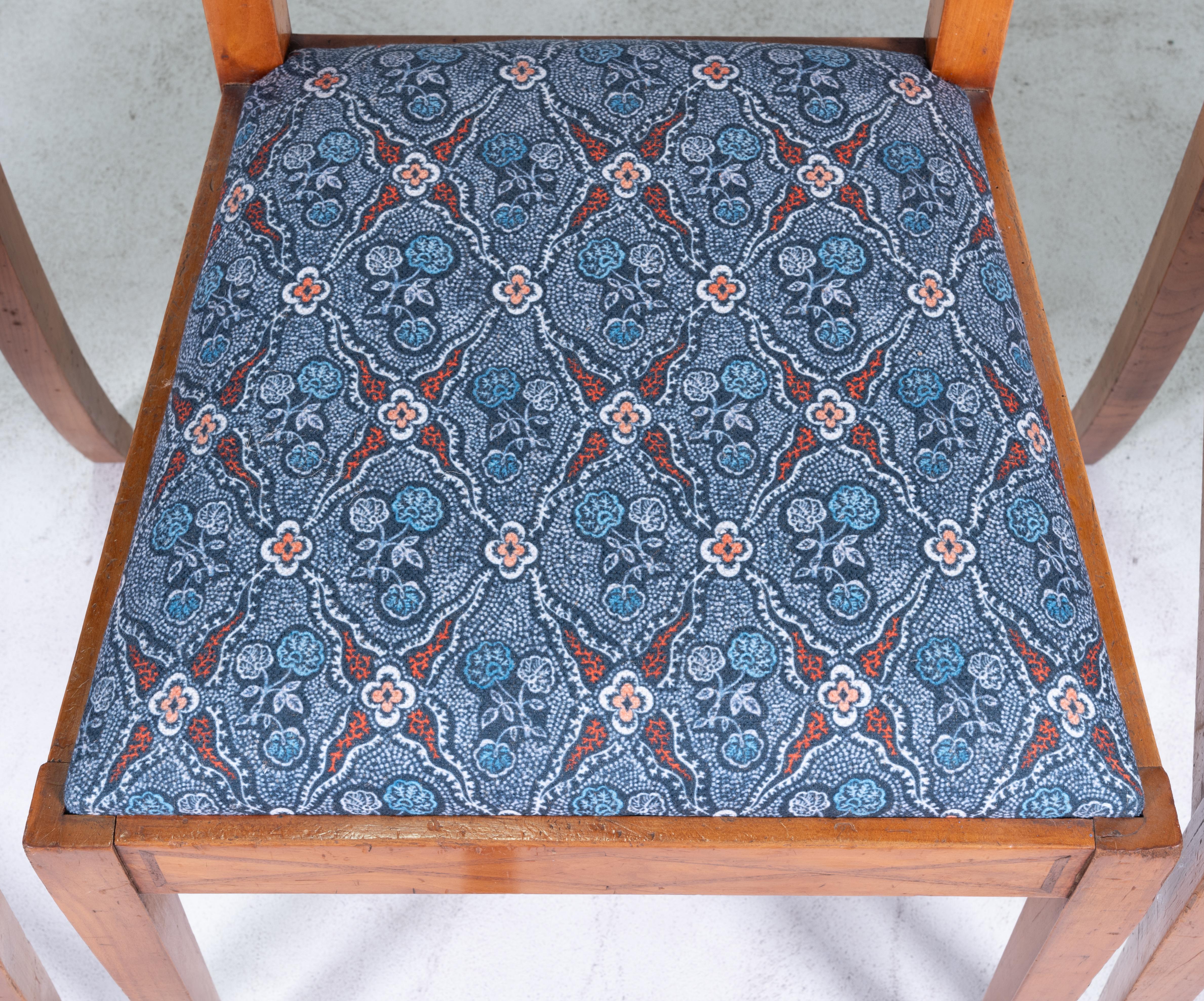 French 20th Century Art Deco Dining Chairs - Set of 6 For Sale 1