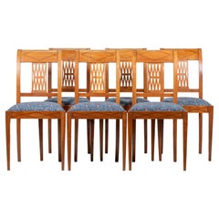 French 20th Century Art Deco Dining Chairs - Set of 6