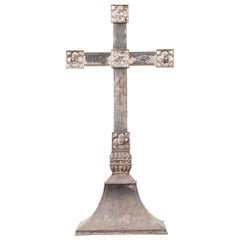 French 20th Century Arts & Craft Electroplated Cross