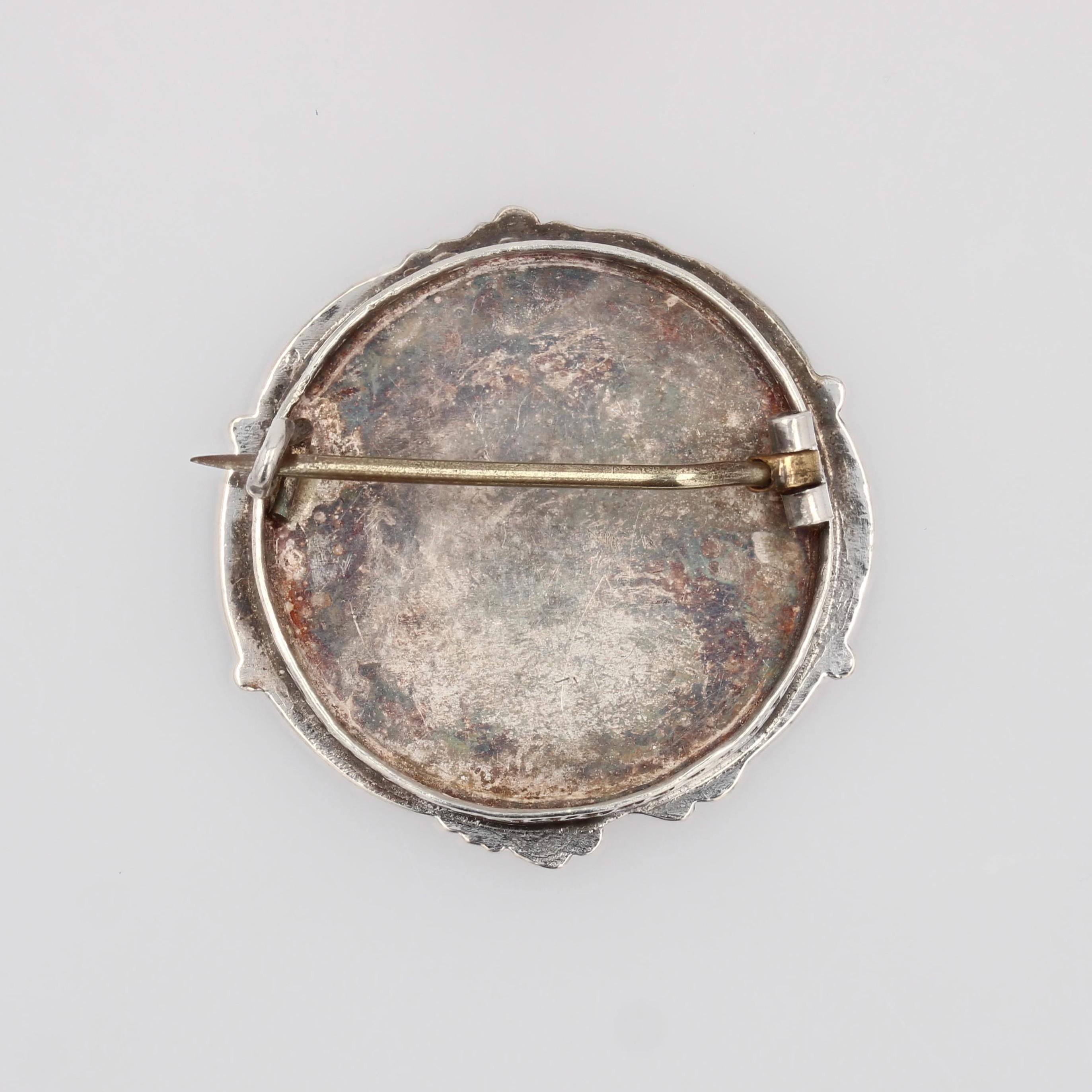 Broche en argent de style baroque français du 20e siècle en vente 4