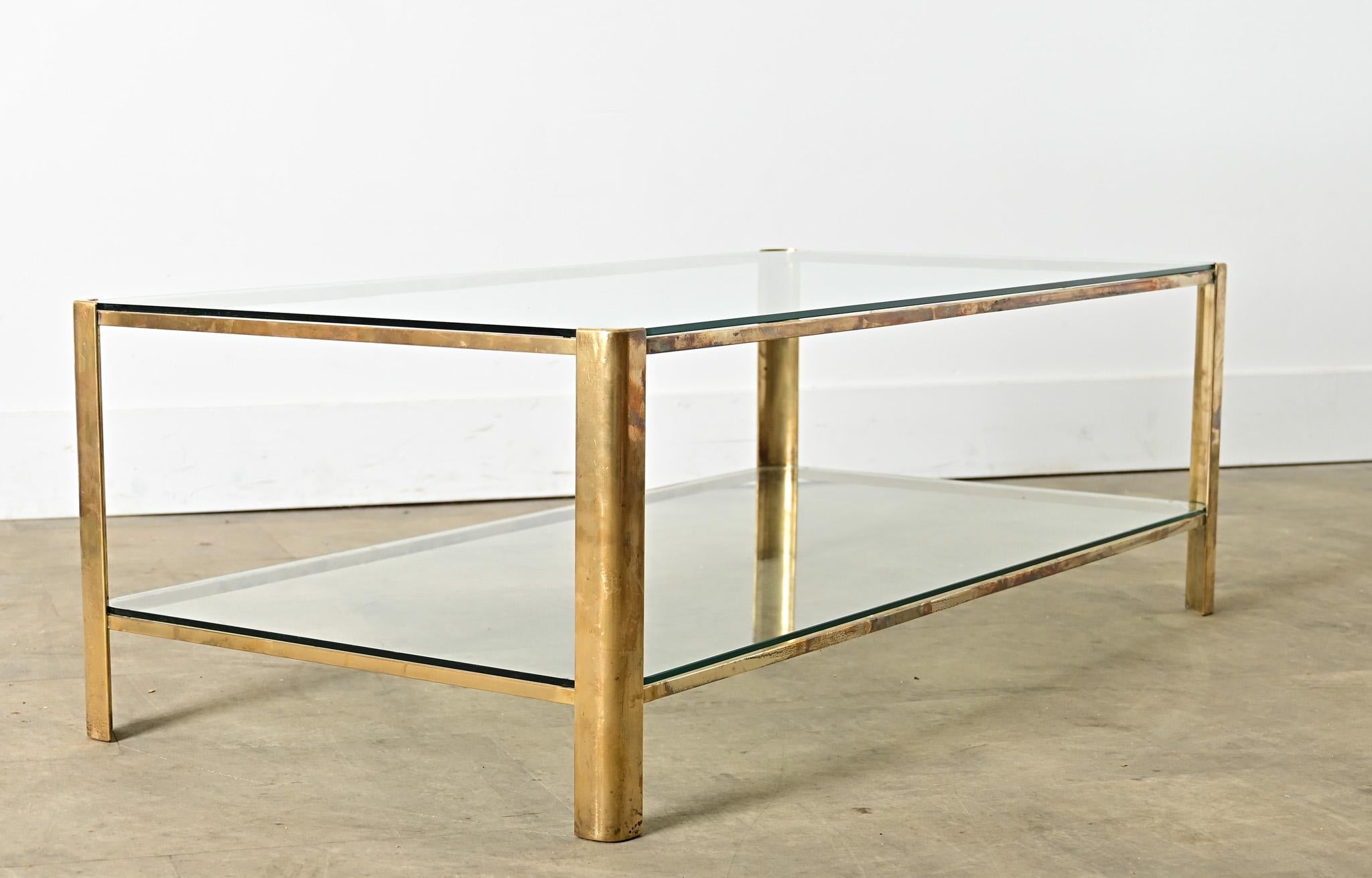 Hollywood Regency French 20th Century Bronze Cocktail Table by Boncz For Sale