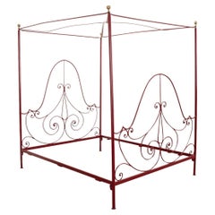 Letto a baldacchino francese del XX secolo