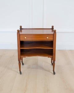French 20th Century Cherrywood Bedside Table