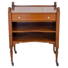 French 20th Century Cherrywood Bedside Table