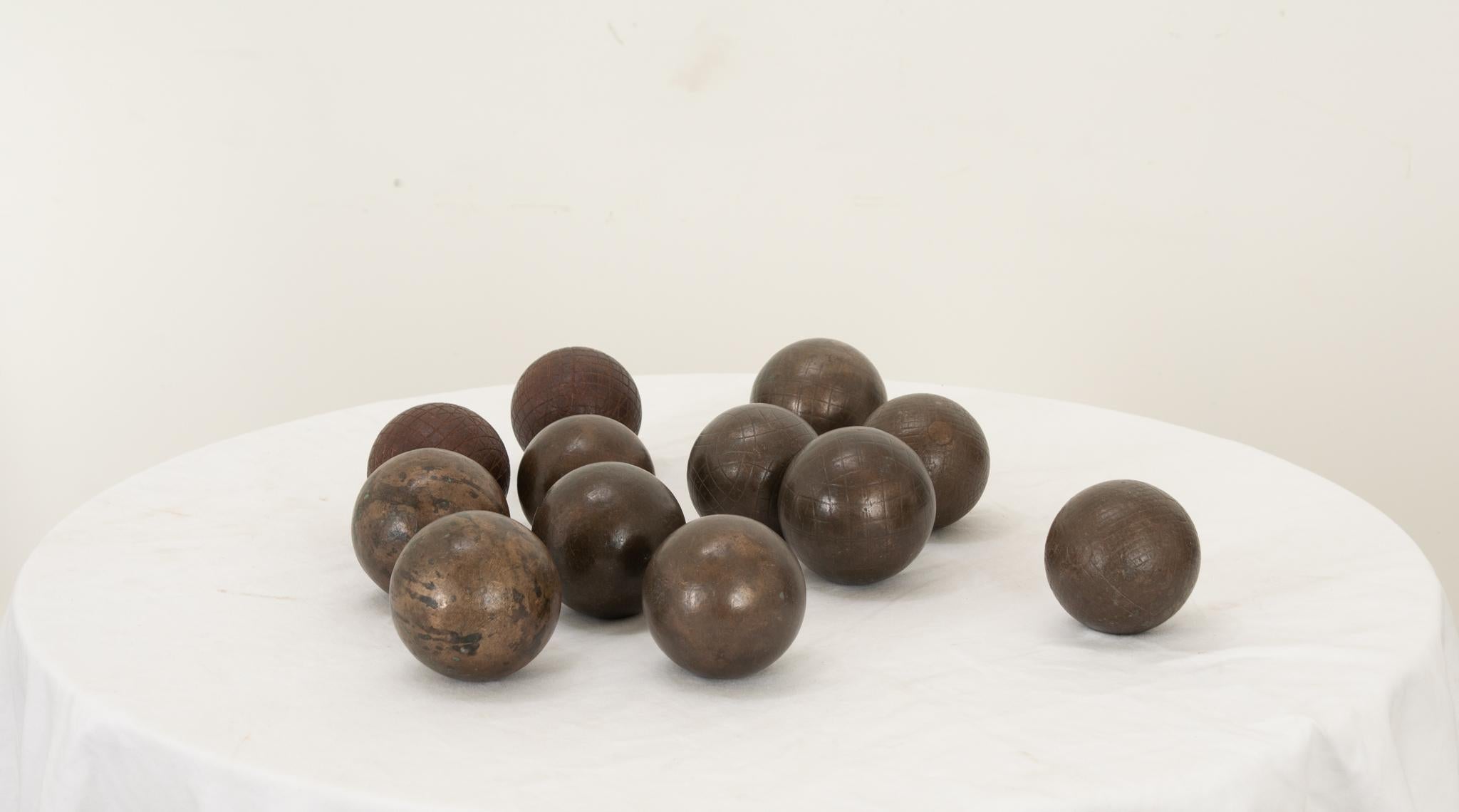 Other French 20th Century Collection of 12 Boules For Sale