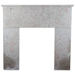 Used French 20th Century Comblanchien Stone Rustic Fireplace Surround