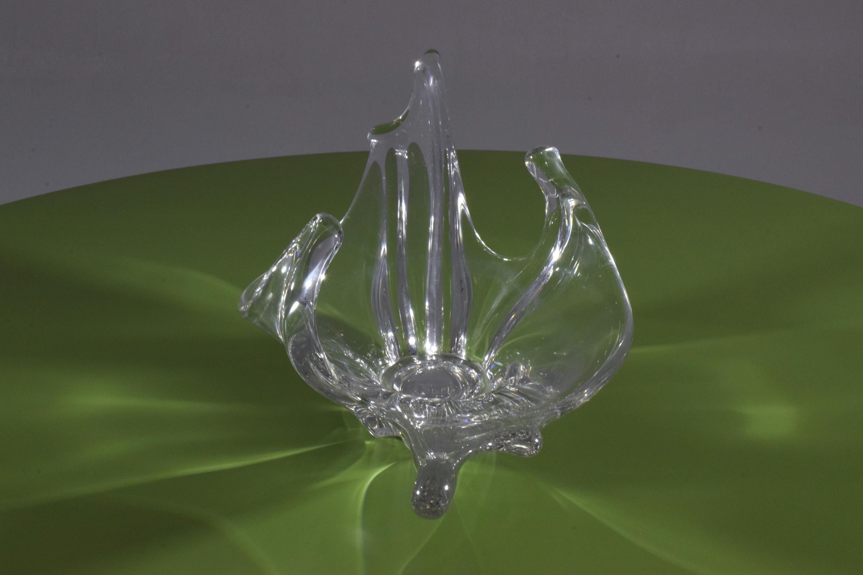 Mid-Century Modern 20th Century French Crystal Centrepiece Bowl, 1960s-1970s