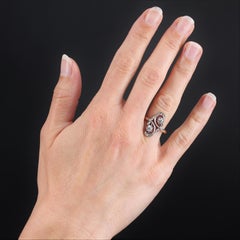 French 20th Century Diamonds 18 Karat Yellow Gold Belle Epoque Ring