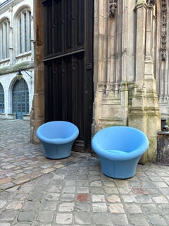 French 20th Century Fabric by Pierre Paulin Mid-Century Modern Armchair