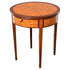 French 20th Century Flip-top Mahogany Gueridon