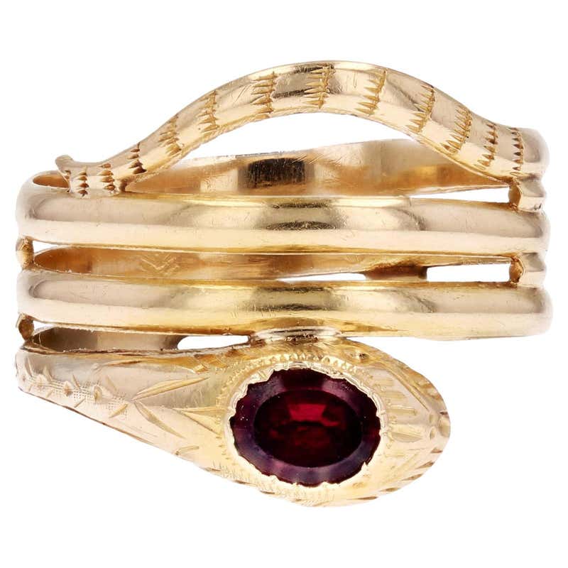Antique Victorian Yellow Gold Snake Dress Ring For Sale at 1stDibs ...