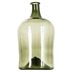 French 20th Century Green Glass Jug