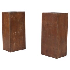 Vintage French 20th Century Le Corbusier Style Box Stools