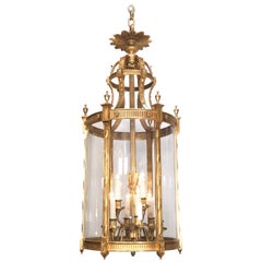 French 20th Century Louis XIV Style Bronze Lantern