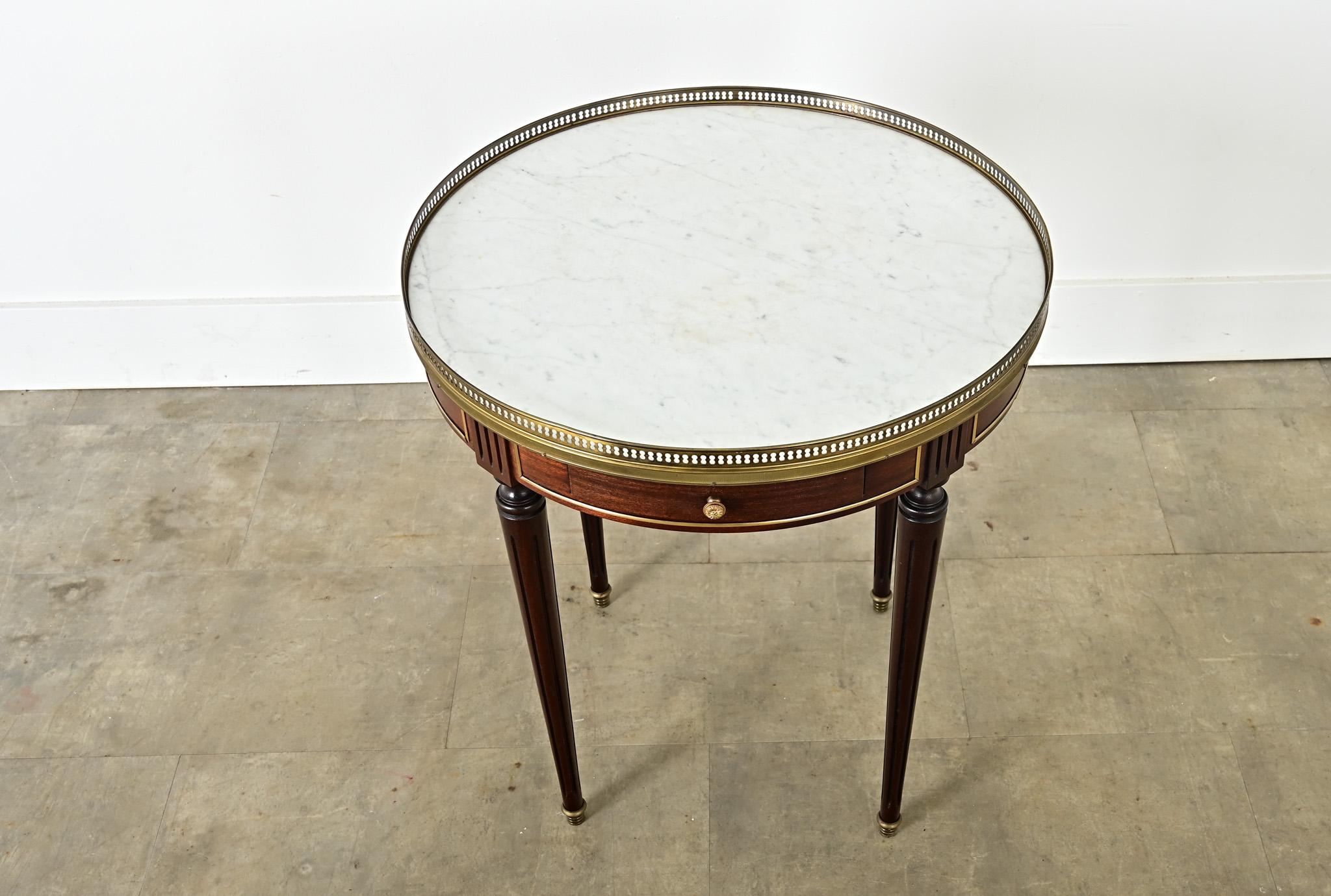 Brass French 20th Century Louis XVI Style Gueridon For Sale