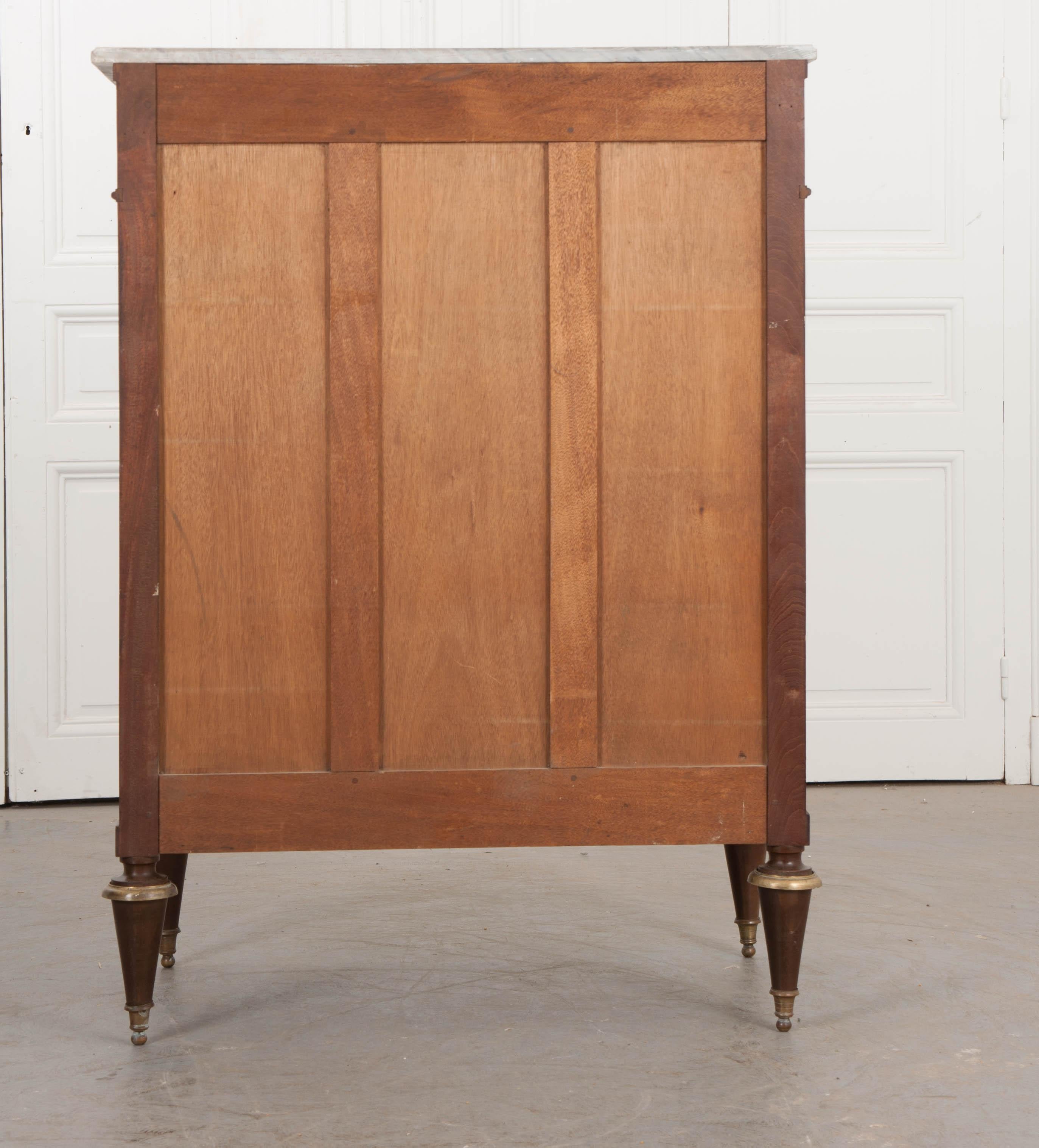 French 20th Century Louis XVI-Style Mahogany Tall Cabinet 10