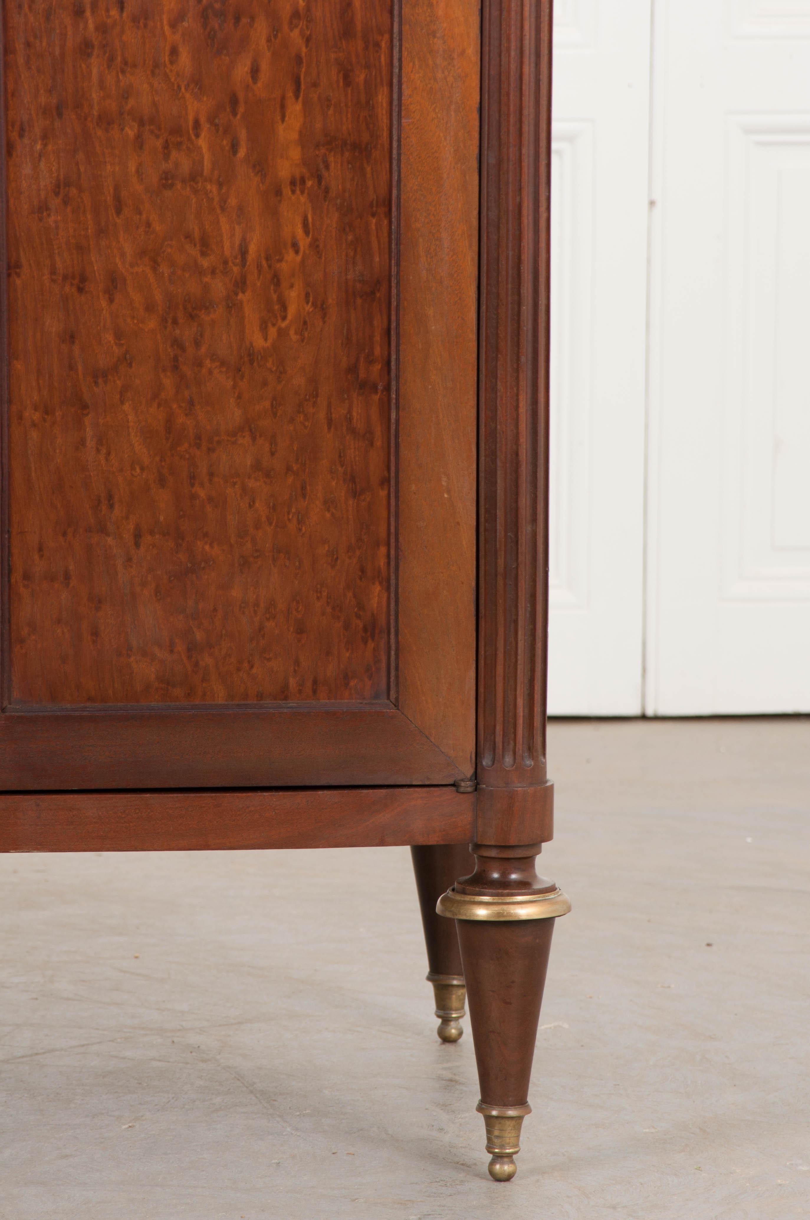 French 20th Century Louis XVI-Style Mahogany Tall Cabinet 6