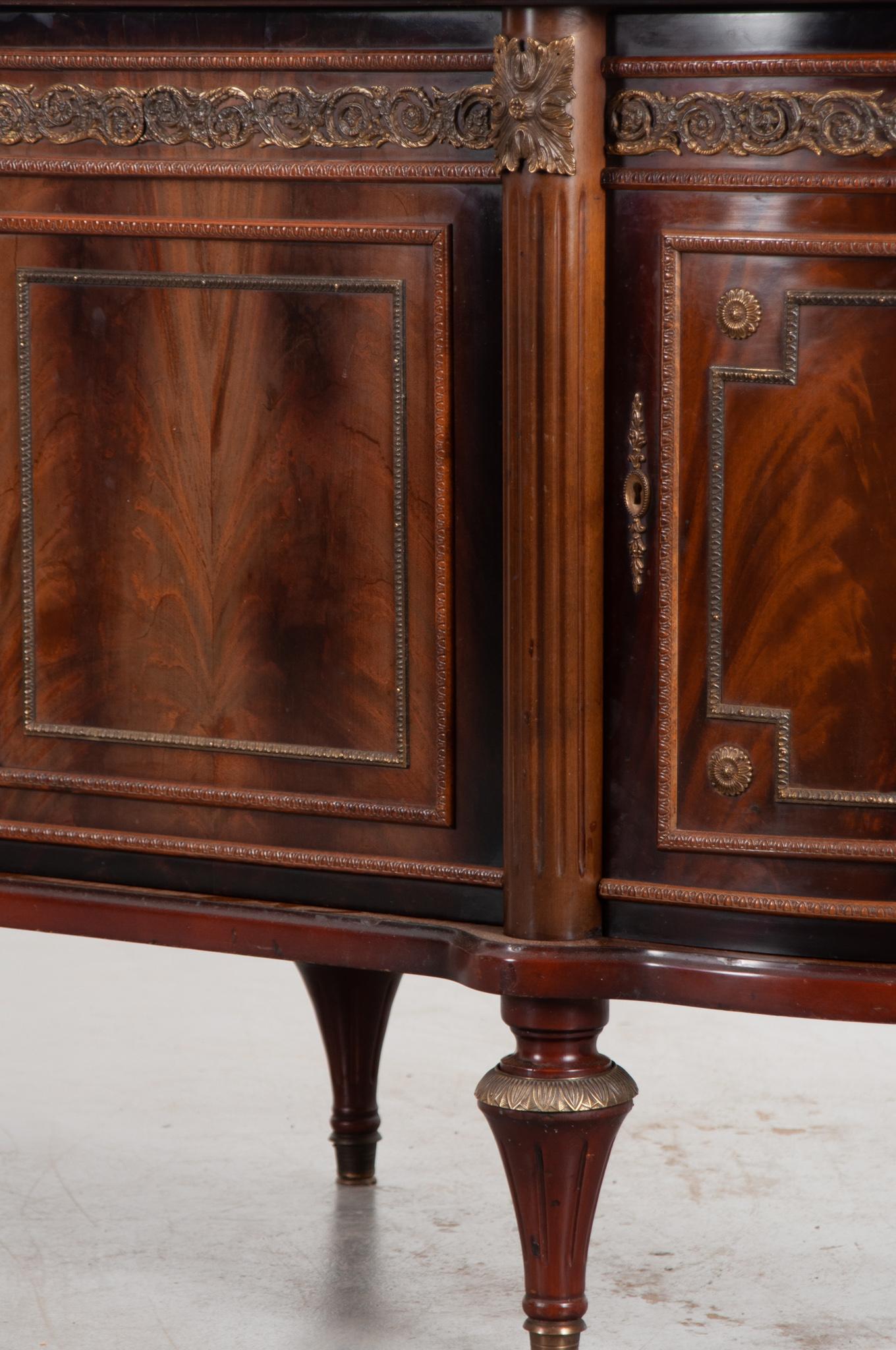 French 20th Century Mahogany Enfilade In Good Condition In Baton Rouge, LA