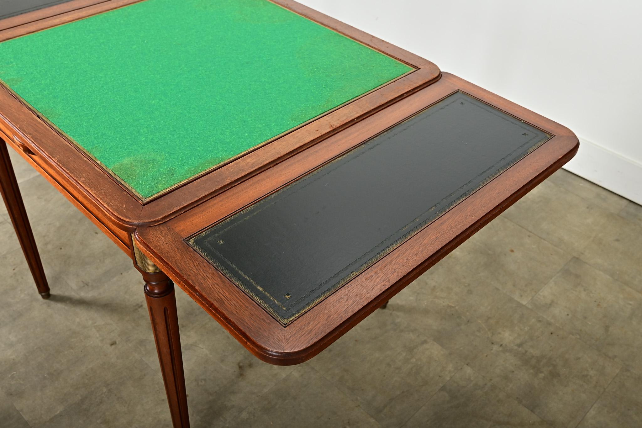 French 20th Century Mahogany Game Table For Sale 5