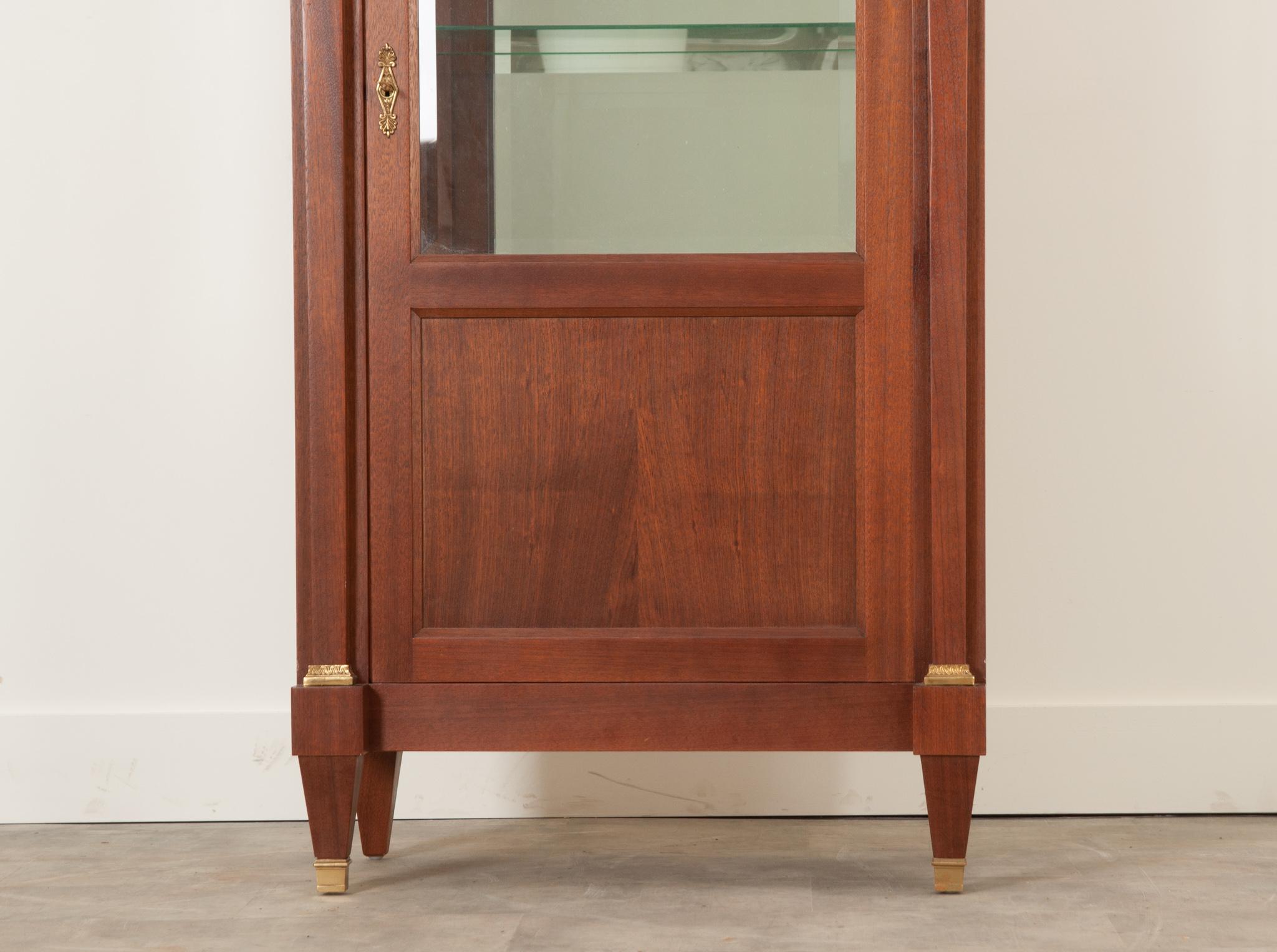 Empire French 20th Century Mahogany Vitrine For Sale