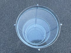 French 20th Century Metal and Glass Bar Cart