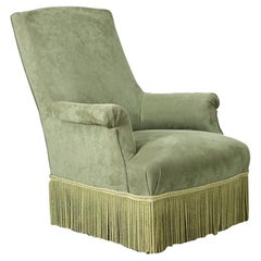 French 20th Century Napoleon III Style Bergere Chair