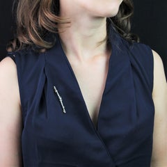 French 20th Century Natural Button Pearl Diamonds 18 Karat Yellow Gold Brooch