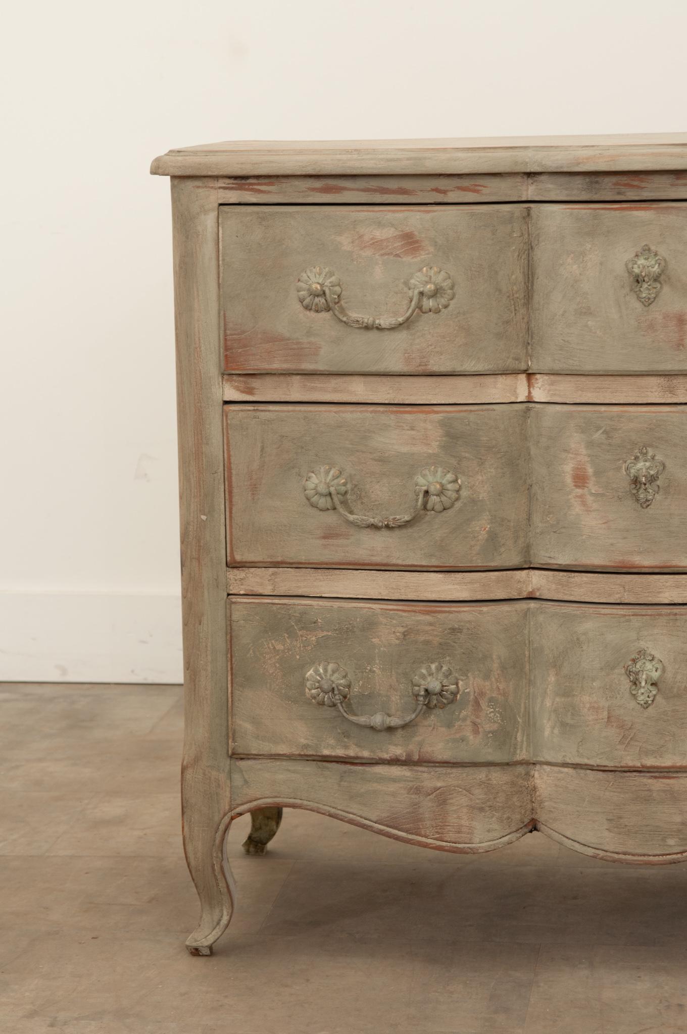 Louis XV French 20th Century Painted Commode For Sale