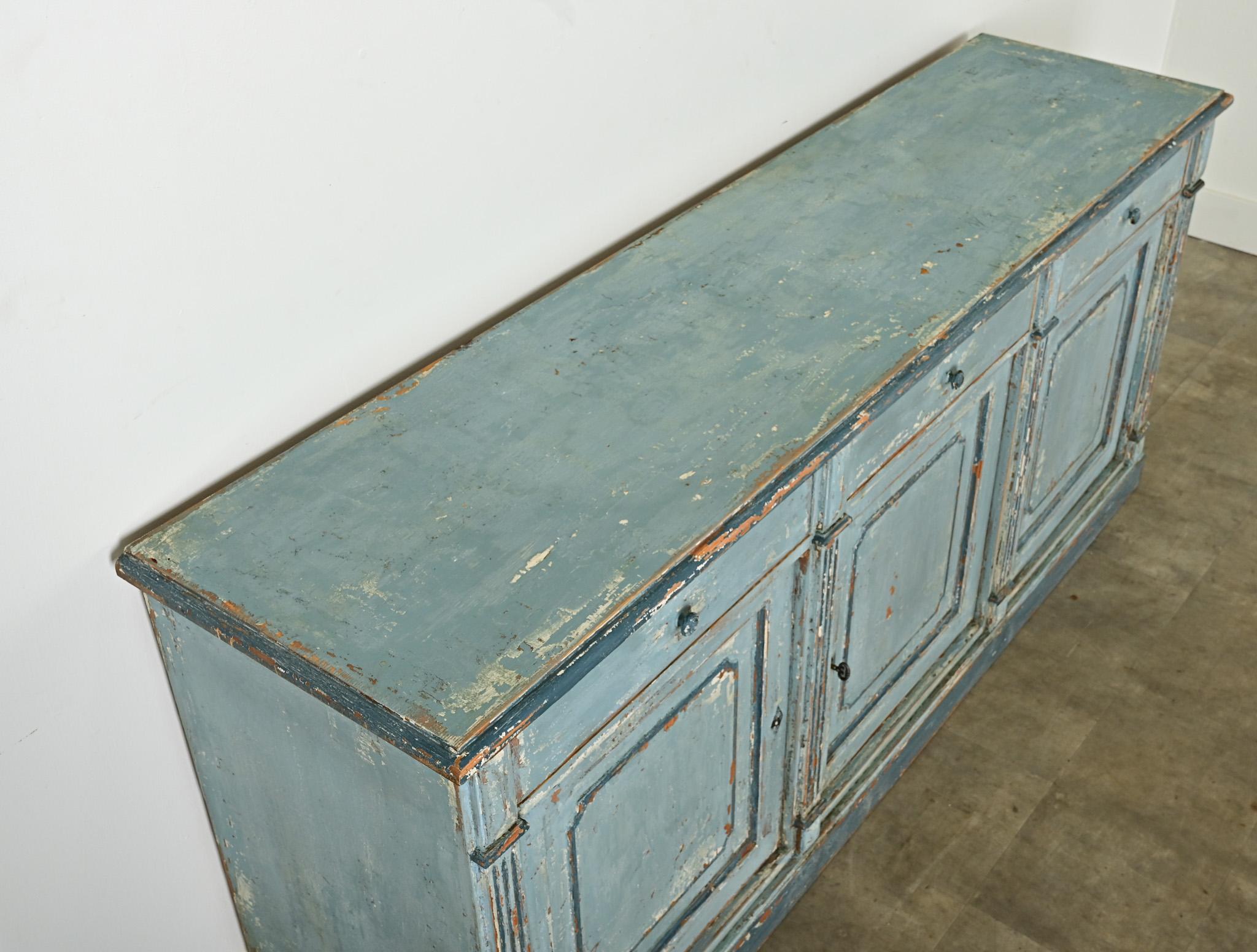 Carved French 20th Century Painted Enfilade