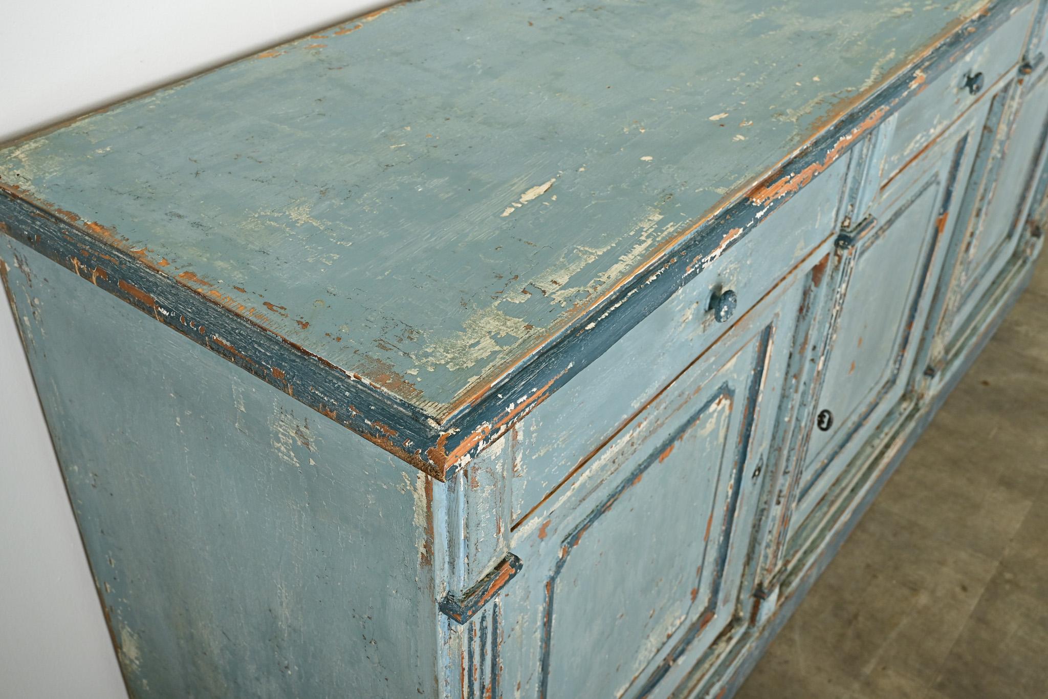 Pine French 20th Century Painted Enfilade