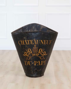 Panier de vendange peint français du XXe siècle