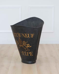 Panier de vendange peint français du XXe siècle