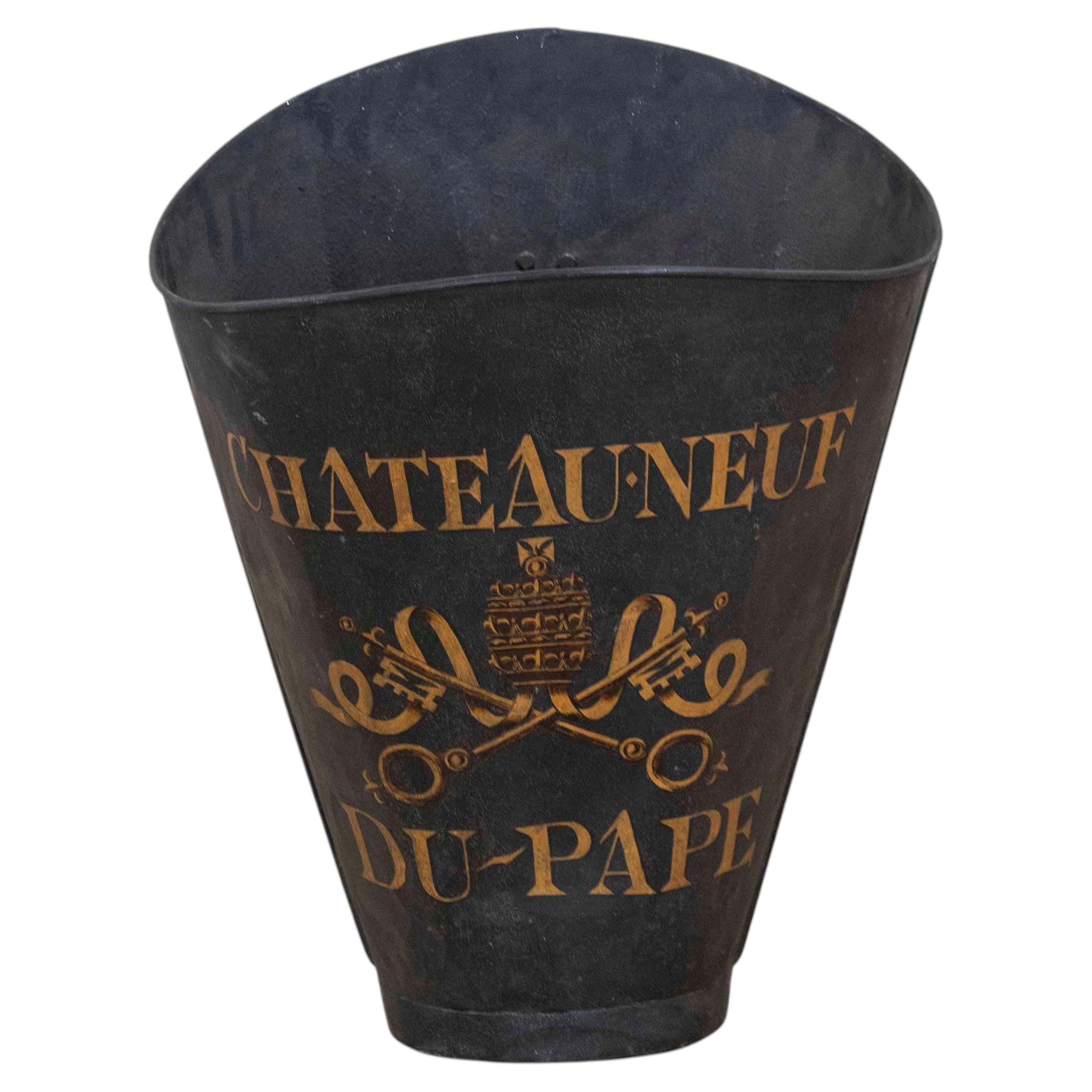 French 20th Century Painted Grape-Picking Hod For Sale