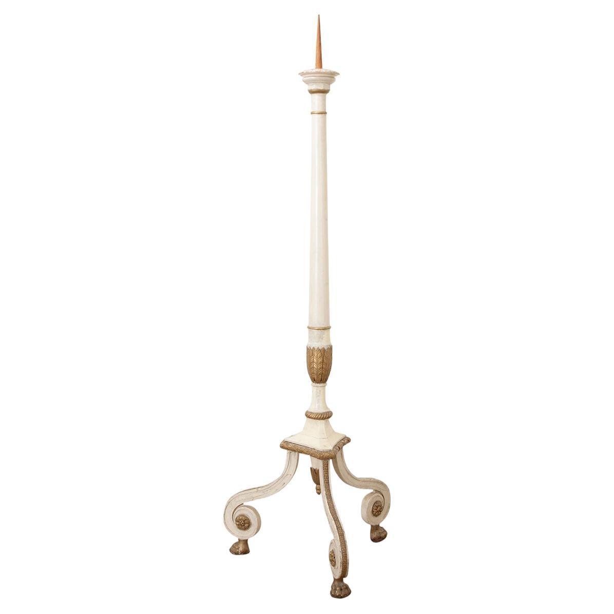 French 20th Century Painted Torchér For Sale