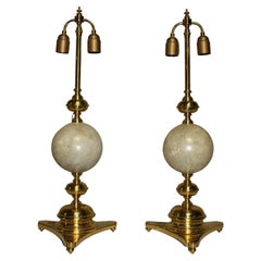 French, 20th Century, Pair of Lamps