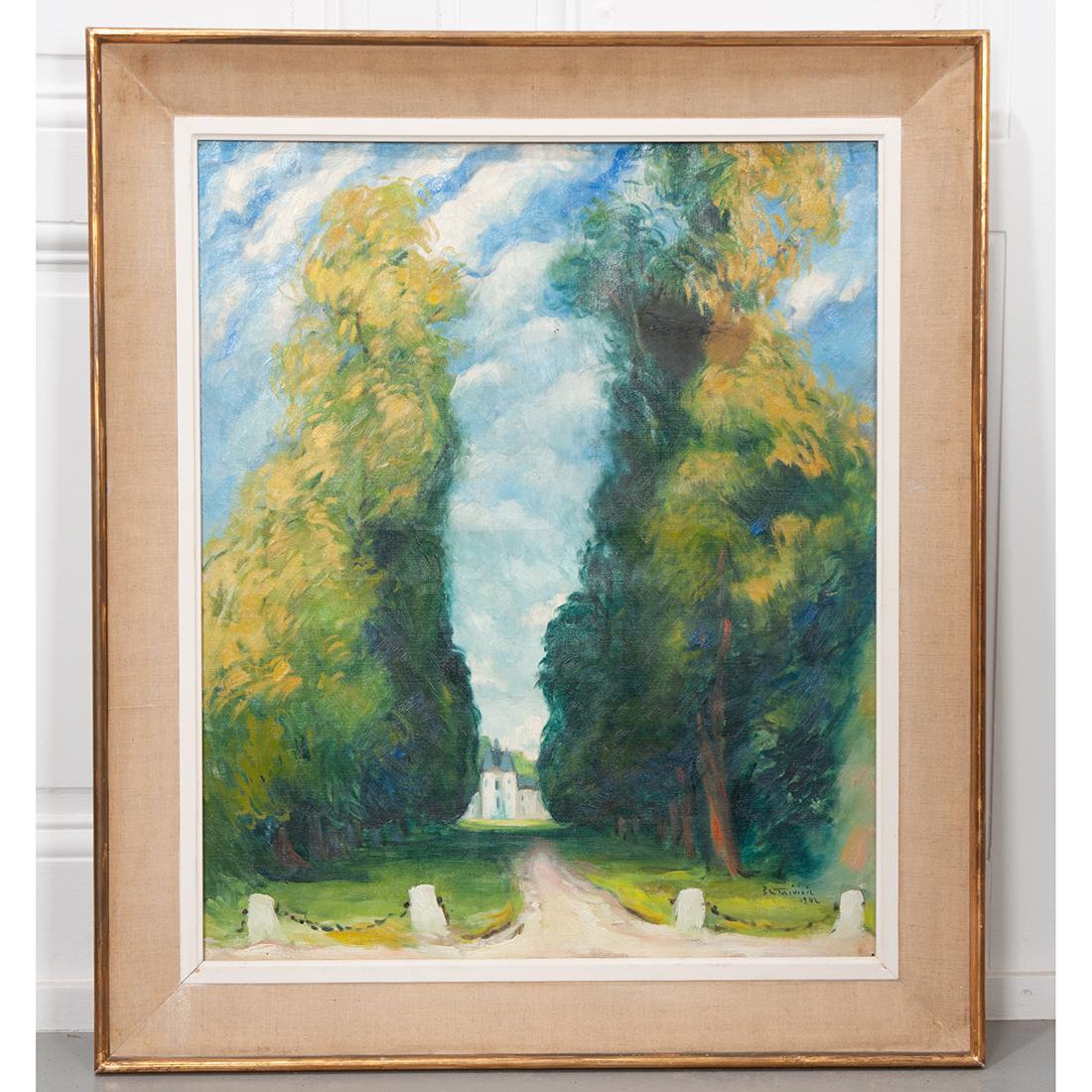 French 20th Century Pierre Le Trividic Painting In Good Condition For Sale In Baton Rouge, LA