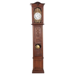 French 19th Century Provincial Horloge Case Clock